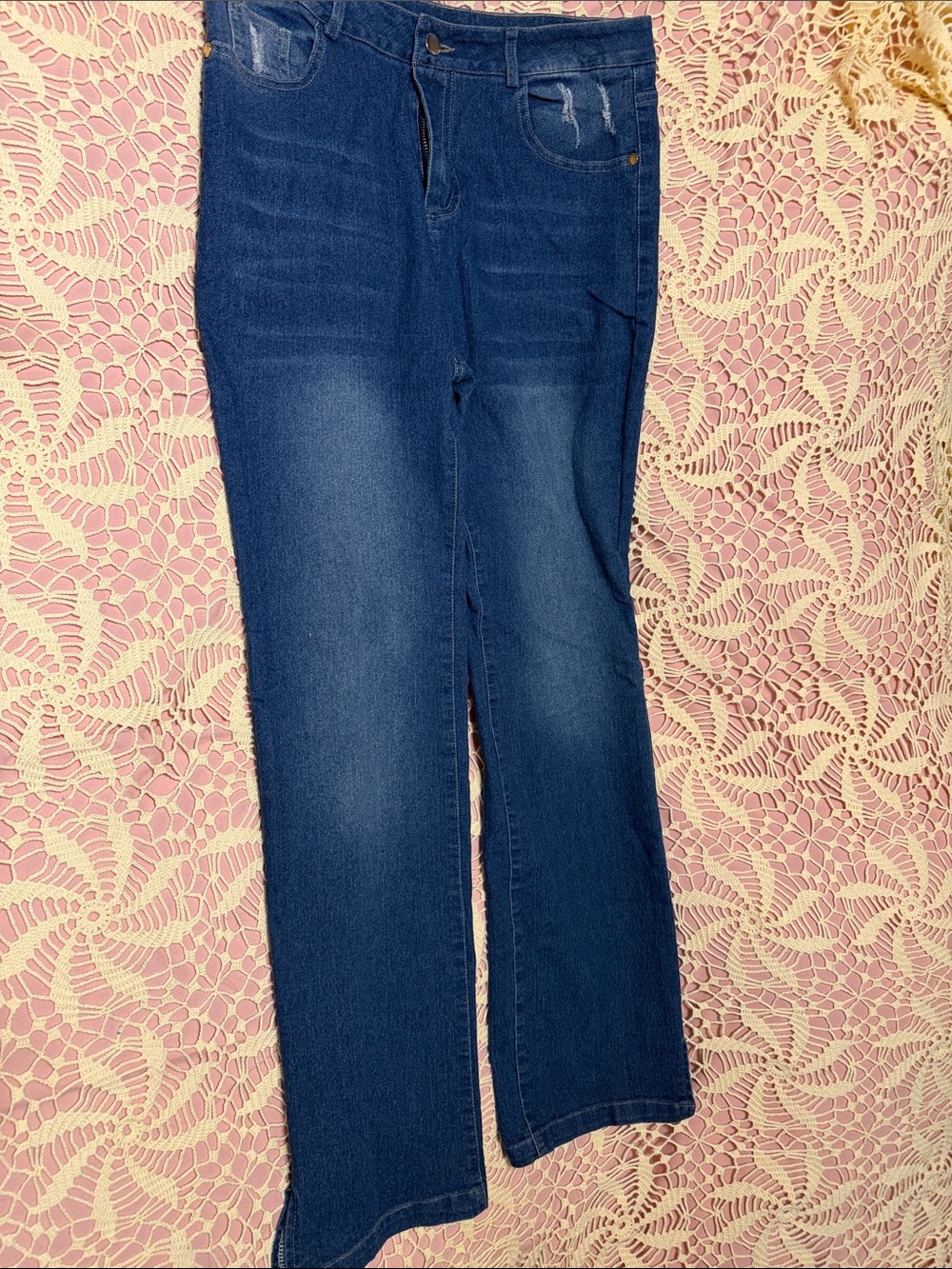 Classic Women's Straight-Leg Jeans in Dark Blue